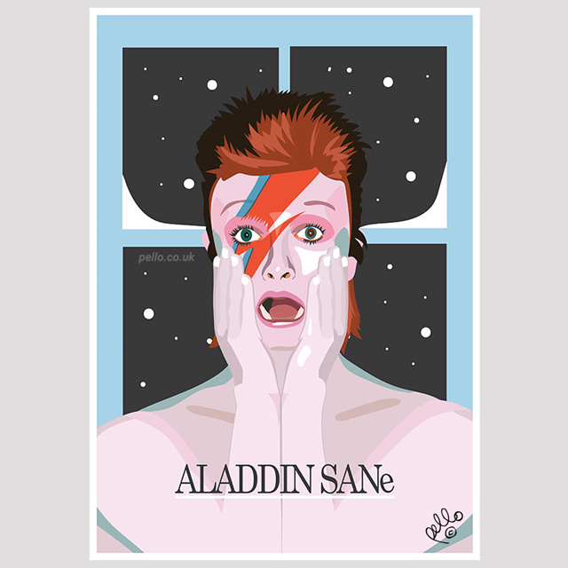Pello - David Bowie, Aladdin Sane x Home Alone (c)Pello