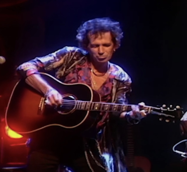 Keith Richards Owned, Heavily Stage Played & Gun Shot Gibson 1952 SJ Southern Jumbo Sunburst Acoustic Guitar