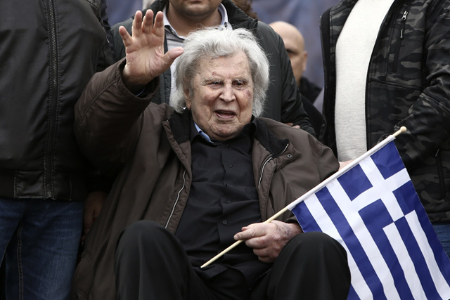 Mikis Theodorakis - Photo by Panayotis Tzamaros/NurPhoto via Getty Images