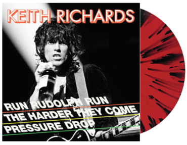Keith Richards / Run Rudolph Run [12″ Red and Black splatter vinyl LP]