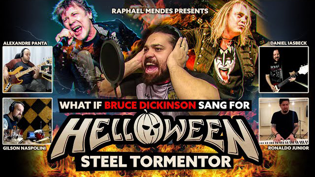 Raphael Mendes - What If Bruce Dickinson sang for HELLOWEEN #2?! - Steel Tormentor