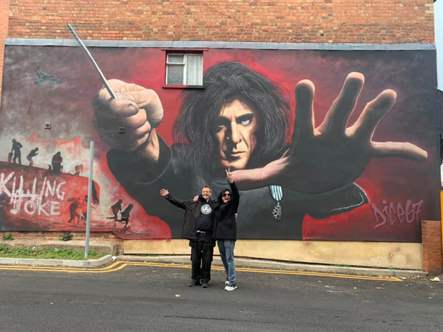 Huge mural of Killing Joke's Jaz Coleman