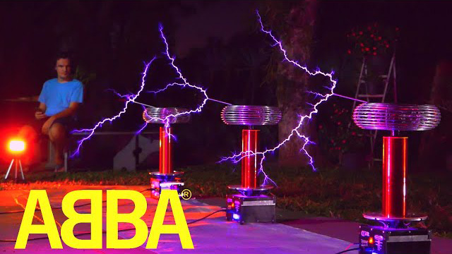 ABBA - Dancing Queen on Tesla Coil Trio