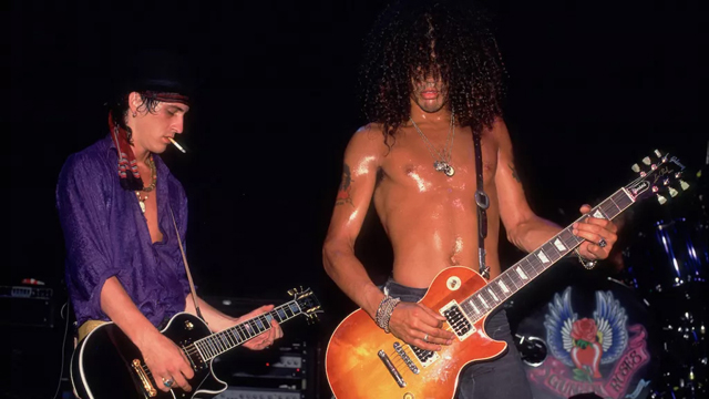 Izzy Stradlin and Slash  (Image credit: Paul Natkin/Getty Images)