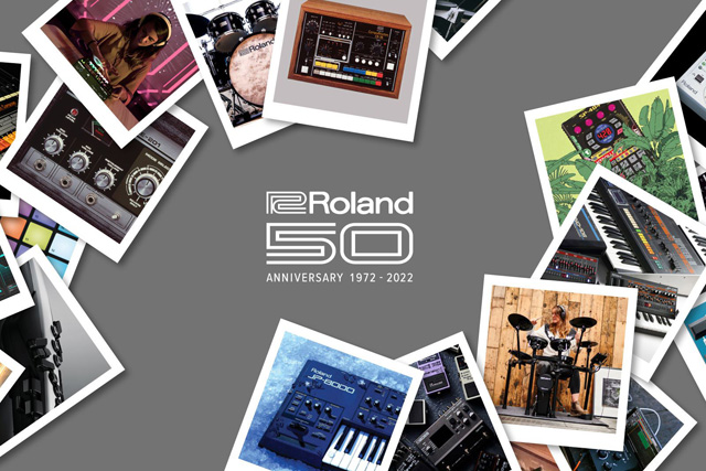 ローランド　創業50年記念特設ウェブサイト『Roland at 50』メイン・イメージ
