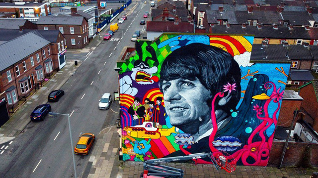 Ringo Starr mural - IMAGE SOURCE, PA MEDIA