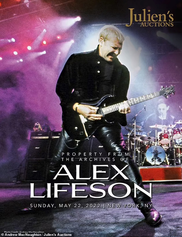 Property From the Archives of Alex Lifeson