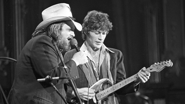 Ronnie Hawkins and Robbie Robertson, photo by Michael Ochs Archives/Getty Images