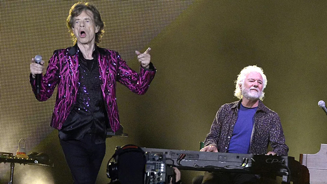 Mick Jagger and Chuck Leavell (Image credit: R. Diamond/Getty Images)