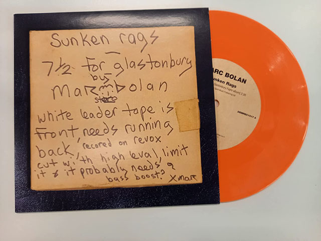 Marc Bolan / T Rex / Sunken Rags (Home Demo - 'Glastonbury Fayre' Version) - Orange Colored 7-Inch Vinyl [Analog]