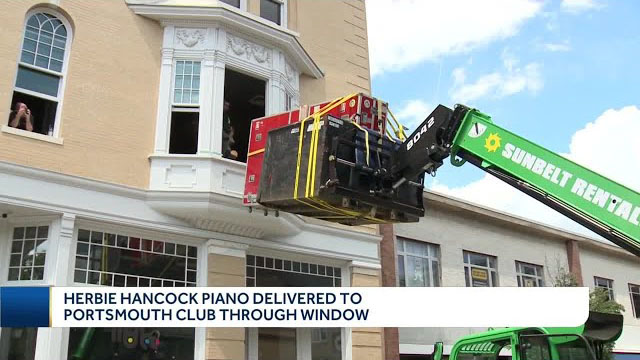 Herbie Hancock's piano delivered to Portsmouth club through window