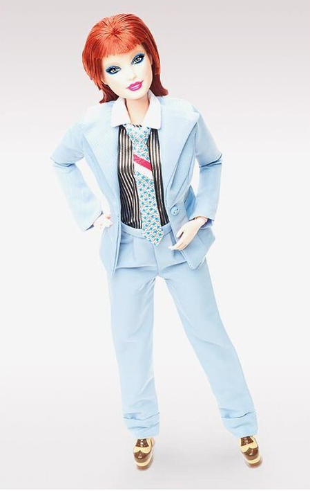 GLAM ROCK IN BLUE - David Bowie Barbie Doll 2