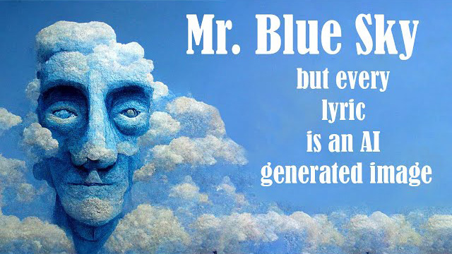 SolarProphet - Mr. Blue Sky - But every lyric is an AI generated image