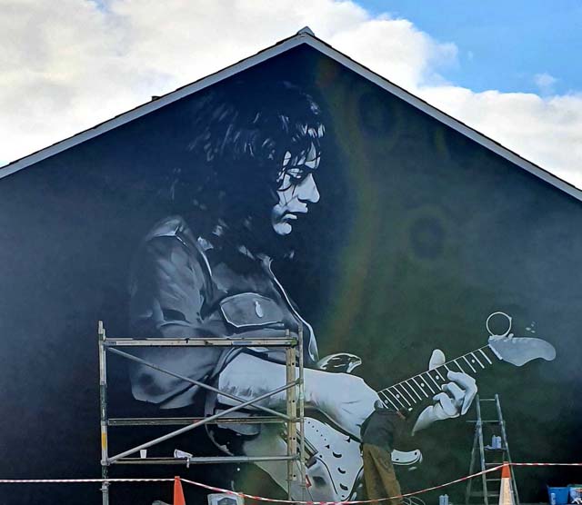 Rory Gallagher mural  in Ballyshannon
