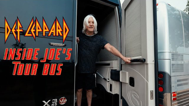DEF LEPPARD - Behind The Stadium Tour - Inside Joe Elliott's Tour Bus