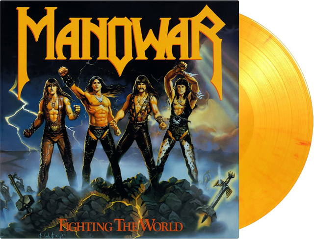 Manowar / Fighting the World [180g LP / yellow flamed coloured vinyl]