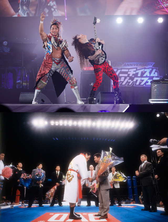 シンニチイズムミュージックフェス ⒸGEKKO　アントニオ猪木引退試合　　Ⓒ新日本プロレス