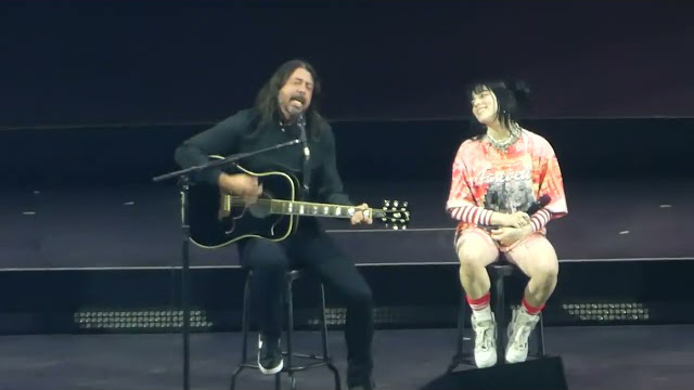 Billie Eilish with Dave Grohl