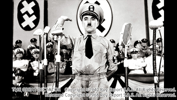 『チャップリンの独裁者』　Chaplin Films Copyright © Roy Export S.A.S. All Rights Reserved.