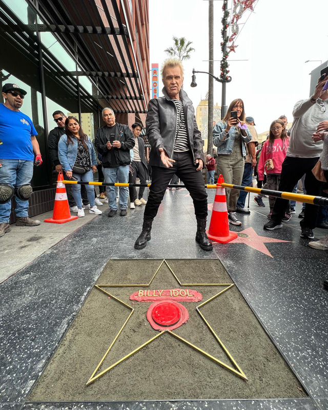 Billy Idol - Hollywood Walk of Fame