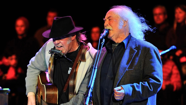 Neil Young and David Crosby, photo by Steve Jennings/WireImage