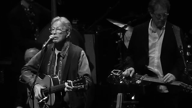 ERIC CLAPTON live WHILE MY GUITAR GENTLY WEEPS / JEFF BECK TRIBUTE LONDON 11-2-2023 Jerry Douglas