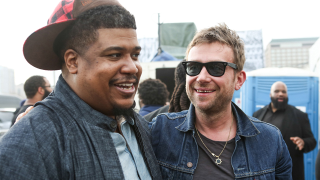 Trugoy the Dove and Damon Albarn, photo by Roger Kisby/Getty Images