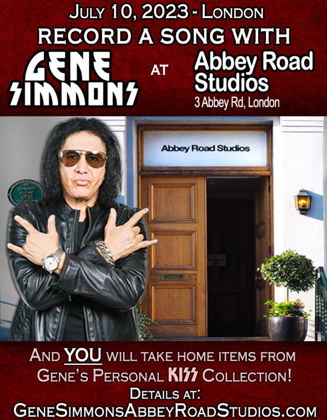Gene Simmons, Abbey Road Studios, July 10, 2023