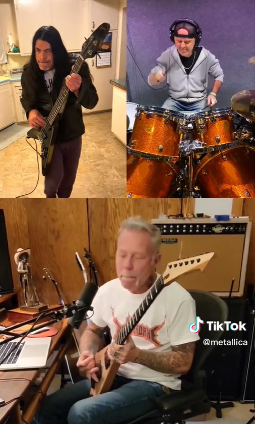 Metallica TikTok duet video