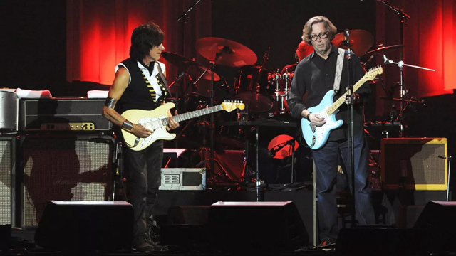 Jeff Beck, Eric Clapton  (Image credit: Brian Rasic/Getty Images)