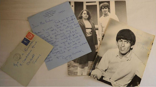 The letter and signed photo were discovered during a house clearance in Lincolnshire (c)John Taylors