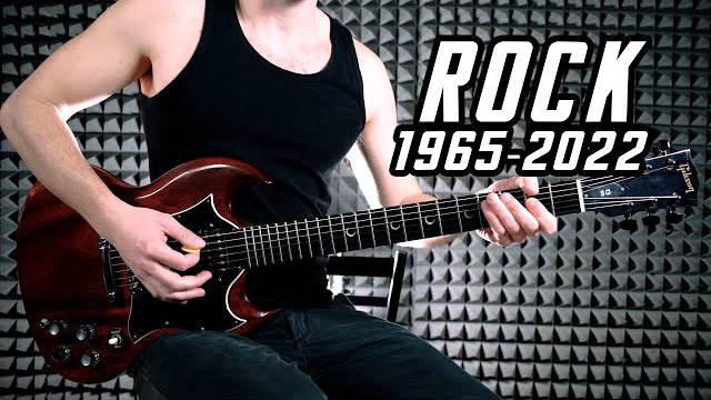 HISTORY OF ROCK - 1 Riff per Year from 1965 to 2022