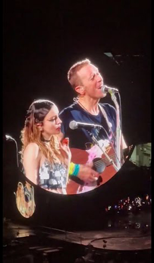 Coldplay with Lauren Mayberr