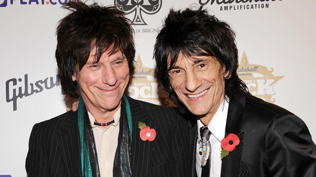 Jeff Beck and Ronnie Wood (c) Getty
