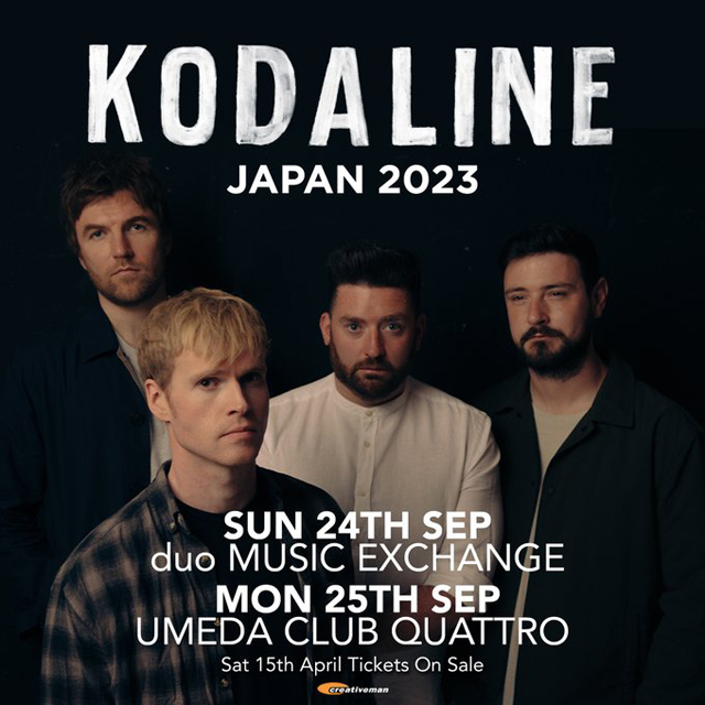 Kodaline Japan Tour 2023