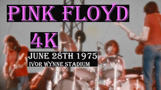 Pink Floyd - 8mm - 4K video - June 28 1975 Hamilton Ontario Canada