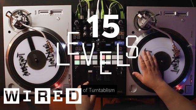 DJが「ターンテーブリズム」の技を15段階の難易度で披露 | Levels | WIRED Japan