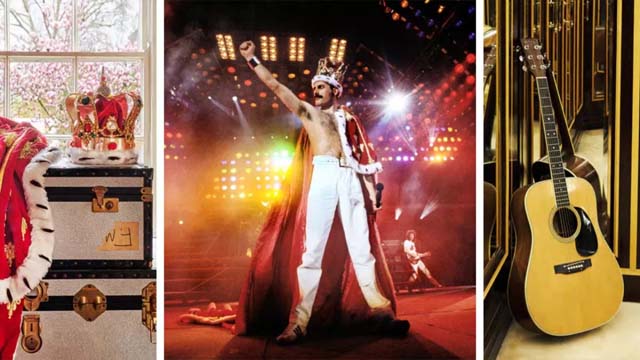 Freddie Mercy Collection (Image credit: Freddie Mercury: Dennis O'Regan | Crown & Cloak / Guitar : Sothebys)