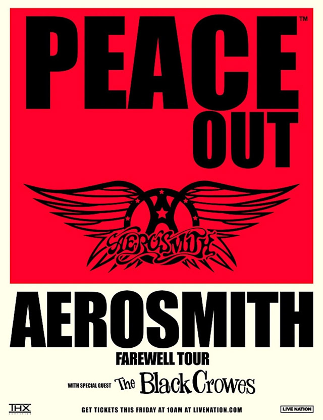 AEROSMITH PEACE OUT 2023-24 TOUR
