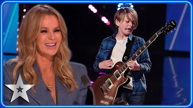 11-year-old ROCKSTAR plays guitar BEHIND HIS BACK! | Auditions | BGT 2023
