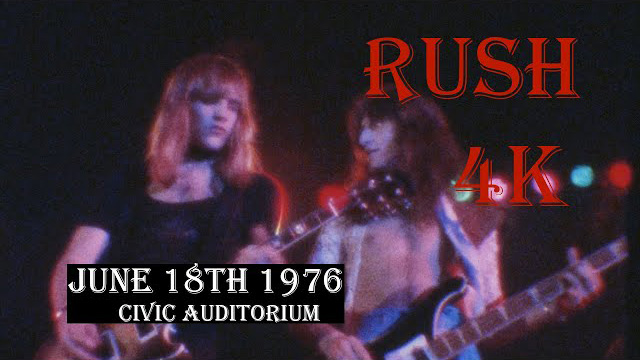 Rush - 8mm - 4K video - June 18, 1976 Oshawa Ontario Canada 2112 tour