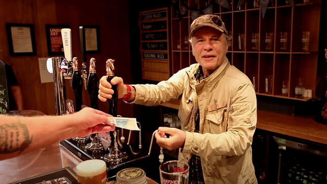 Trooper IPA: Iron Maiden star Bruce Dickinson surprises fans at Stockport's Robinsons brewery
