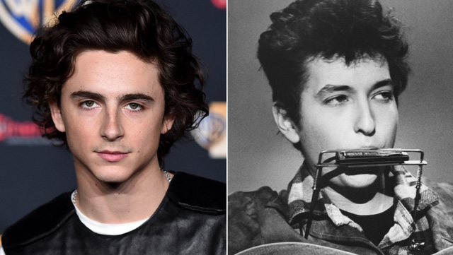 Timothée Chalamet and Bob Dylan  - Getty Images/Everett Collection