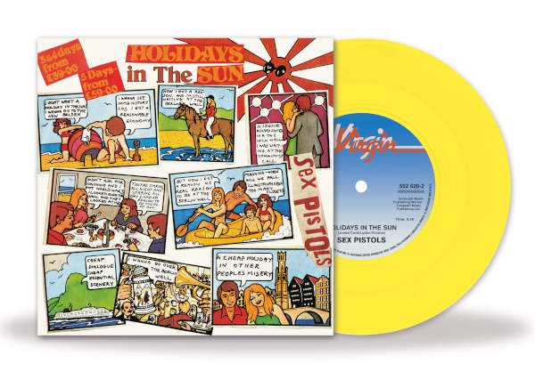 Sex Pistols / Holidays In The Sun 7″ yellow vinyl