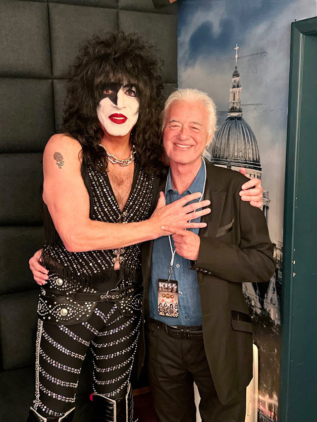 Paul Stanley and Jimmy Page