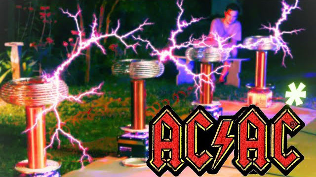 THUNDERSTRUCK, but with TESLA COILS