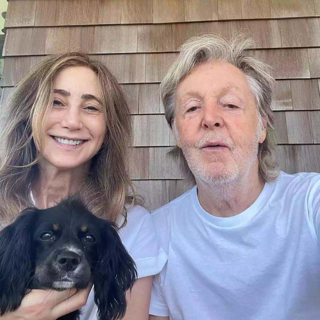 Paul McCartney and wife Nancy Shevell adopted dog named Jet. THE LABELLE FOUNDATION ALUMNIS/INSTAGRAM