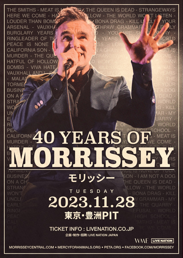 MORRISSEY 40 Years of Morrissey