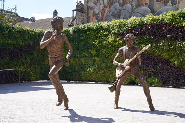 Statues of Mick and Keith have been unveiled in their hometown of Dartford, Kent