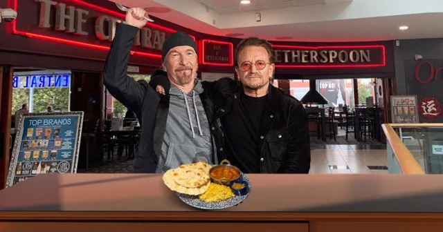 （画像はイメージです）U2’s Bono and The Edge were determined to enjoy a famous Wetherspoons curry (Picture: Rex/Getty)